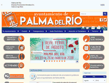 Tablet Screenshot of palmadelrio.es